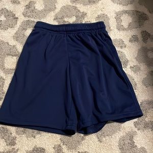 Never worn blue with tiny air holes basketball shorts